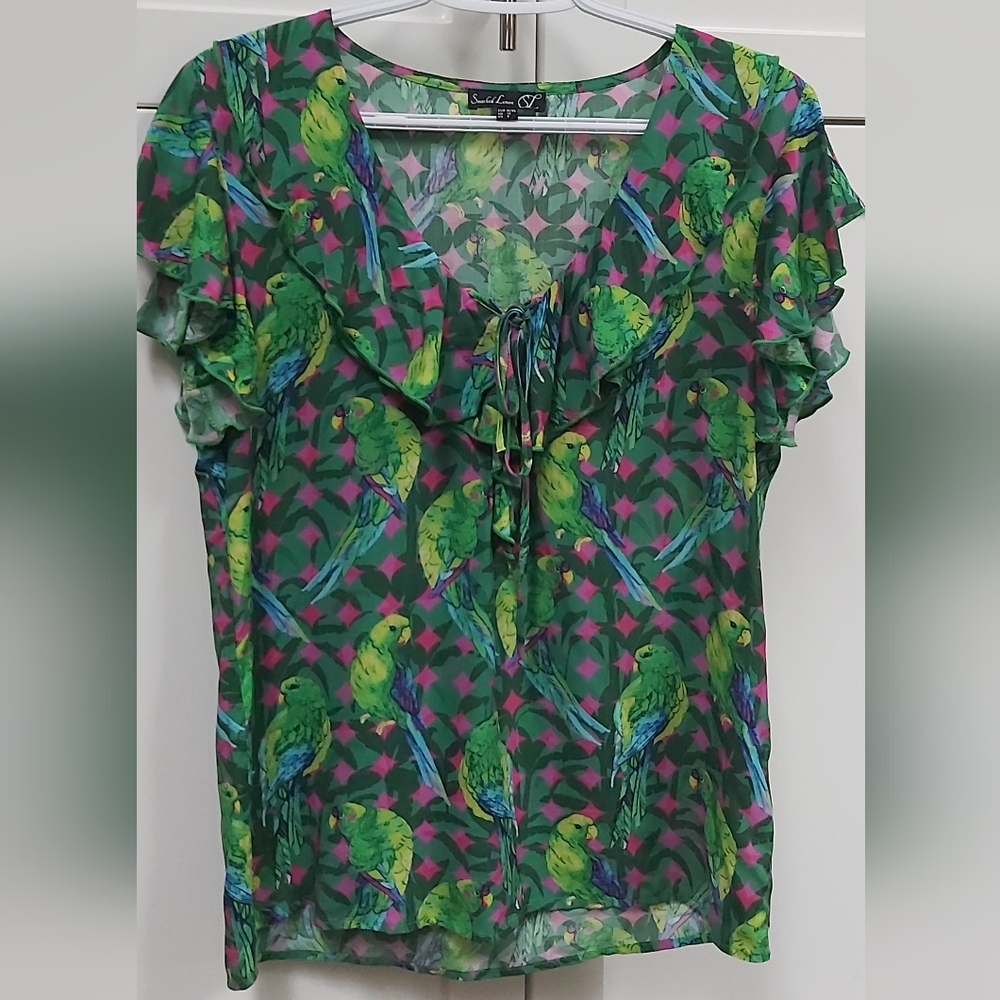 Smashed Lemon tropical birds top